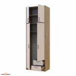 Шафа для одягу Дорос Ронді кашемір з високою антресоллю 2 дверна 82 см 0