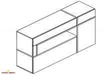 Тумба KOM1D2S1K Лайн АКЦИЯ! 0