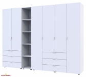 Шафа Дорос Гелар білий з Етажеркою 6 дверна 270,7 см 4