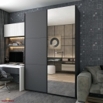 Шкаф-купе с зеркалом Дорос G-Caiser графит/графит 2 дверный 160 см 0