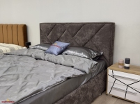 Кровать мягкая Городок меблі Дебора с подъемным механизмом и нишей для белья 0