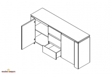 Комод KOM2D3S Томас 0