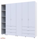 Шафа Дорос Гелар білий з Етажеркою 5 дверна 231,9 см 3