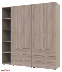 Шафа Дорос Гелар дуб сонома з Етажеркою 4-х дверна 193,2 см 2