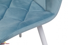 Стілець M-45 блакитний топаз + білий 9