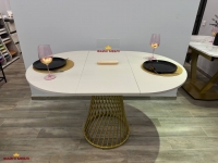 Стол круглый раскладной MebliRoMax Rondo slide / Рондо Слайд D900 1