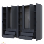 Шафа Дорос Гелар графіт з Етажеркою 7 дверна 309,4 см 0