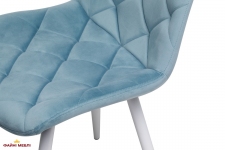 Стілець M-45 блакитний топаз + білий 8