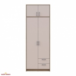 Шафа для одягу Дорос Ронді кашемір з антресоллю 2 дверна 82 см 7
