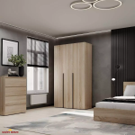 Шкаф распашной комбинированный трёхдверный Art In Head №12 Light, ширина 120 см 2 Шкаф распашной комбинированный трёхдверный Art In Head №12 Light, ширина 120 см 2