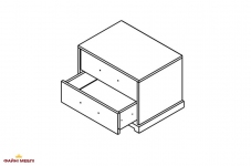 Тумба приліжкова KOM2S Стемма 3
