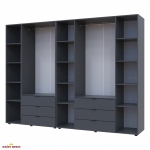 Шафа Дорос Гелар графіт з Етажеркою 7 дверна 309,4 см 3