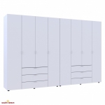 Шафа Дорос Гелар білий 8 дверна 310 см 5
