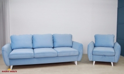 Диван раскладной еврокнижка Хеннеси Мебель Стиль 229 × 103 см 2