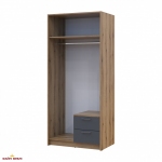 Шкаф для одежды Дорос Ронди графит 2 дверный 82 см 5