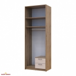 Шафа для одягу Дорос Ронді кашемір з антресоллю 2 дверна 82 см 11