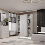 Шкаф распашной комбинированный двухдверный Art In Head №15 Light, ширина 160 см 4 Шкаф распашной комбинированный двухдверный Art In Head №15 Light, ширина 160 см 4