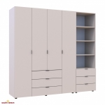 Шафа для одягу Дорос Гелар кашемір 4-х дверна з пеналом 215 см 5