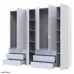 Шафа Дорос Гелар білий 6 дверна 232,5 см 0
