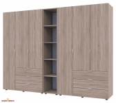 Шафа Дорос Гелар дуб сонома з Етажеркою 6 дверна 270,6 см 3