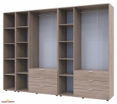 Шафа Дорос Гелар дуб сонома з Етажеркою 6 дверна 270,6 см 0