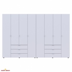 Шафа Дорос Гелар білий 8 дверна 310 см 4