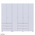 Шафа Дорос Гелар білий 6 дверна 232,5 см 4