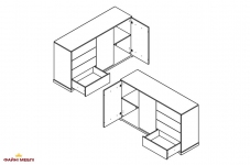 Комод KOM2D4S Стемма 3