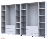 Шафа Дорос Гелар білий з Етажеркою 7 дверна 309,4 см 3