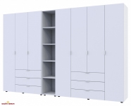 Шафа Дорос Гелар білий з Етажеркою 7 дверна 309,4 см 4