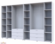 Шафа Дорос Гелар білий з Етажеркою 7 дверна 309,4 см 0