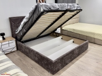 Кровать мягкая Городок меблі Дебора с подъемным механизмом и нишей для белья 2