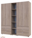 Шафа Дорос Гелар дуб сонома з Етажеркою 4-х дверна 193,2 см 0