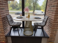 Стол круглый раскладной MebliRoMax Rondo slide / Рондо Слайд D900 7