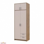 Шафа для одягу Дорос Ронді кашемір з антресоллю 2 дверна 82 см 9