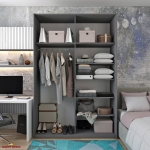 Шкаф-купе с зеркалом Дорос G-Caiser графит/графит 2 дверный 160 см 1