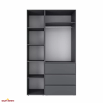 Шкаф распашной комбинированный 2-дверный Art In Head №7 Light 120 см 5