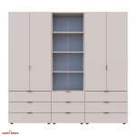 Шафа для одягу Дорос Гелар кашемір 4-х дверна з пеналом 215 см 4