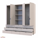 Шафа для одягу Дорос Гелар кашемір 4-х дверна з пеналом 215 см 0