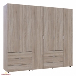 Шафа Дорос Гелар дуб сонома 6 дверна 232,5 см 5