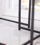 Столик Квадро S вугільний камінь 2