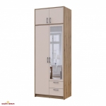 Шафа для одягу Дорос Ронді кашемір з дзеркалом та антресоллю 2 дверна 82 см 10