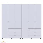 Шафа Дорос Гелар білий 6 дверна 232,5 см 4