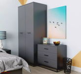 Шафа у спальню дводверна Art In Head Ascet 90 см 6