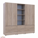 Шафа для одягу Дорос Гелар дуб сонома 4-х дверна з пеналом 215 см 5