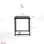 Столик Квадро S дуб 2