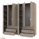 Шафа Дорос Гелар дуб сонома 6 дверна 232,5 см 0