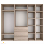 Шкаф распашной комбинированный четырёхдверный Art In Head №14 Light, ширина 240 см 6 Шкаф распашной комбинированный четырёхдверный Art In Head №14 Light, ширина 240 см 6