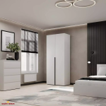 Шкаф распашной комбинированный двухдверный Art In Head №13 Light, ширина 80 см 0 Шкаф распашной комбинированный двухдверный Art In Head №13 Light, ширина 80 см 0