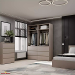 Шкаф распашной комбинированный четырёхдверный Art In Head №10 Light, ширина 160 см 4 Шкаф распашной комбинированный четырёхдверный Art In Head №10 Light, ширина 160 см 4